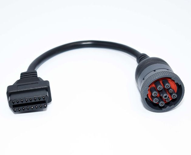 9 Pin Deutsch To 16 Pin Obd2 J1939 Truck Tractor Diagnostic Connector Cable